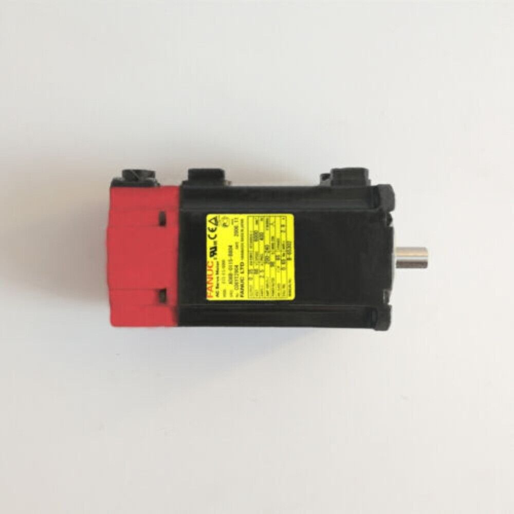 FANUC A06B-0115-B804 Servo Motor, black and red, industrial automation part