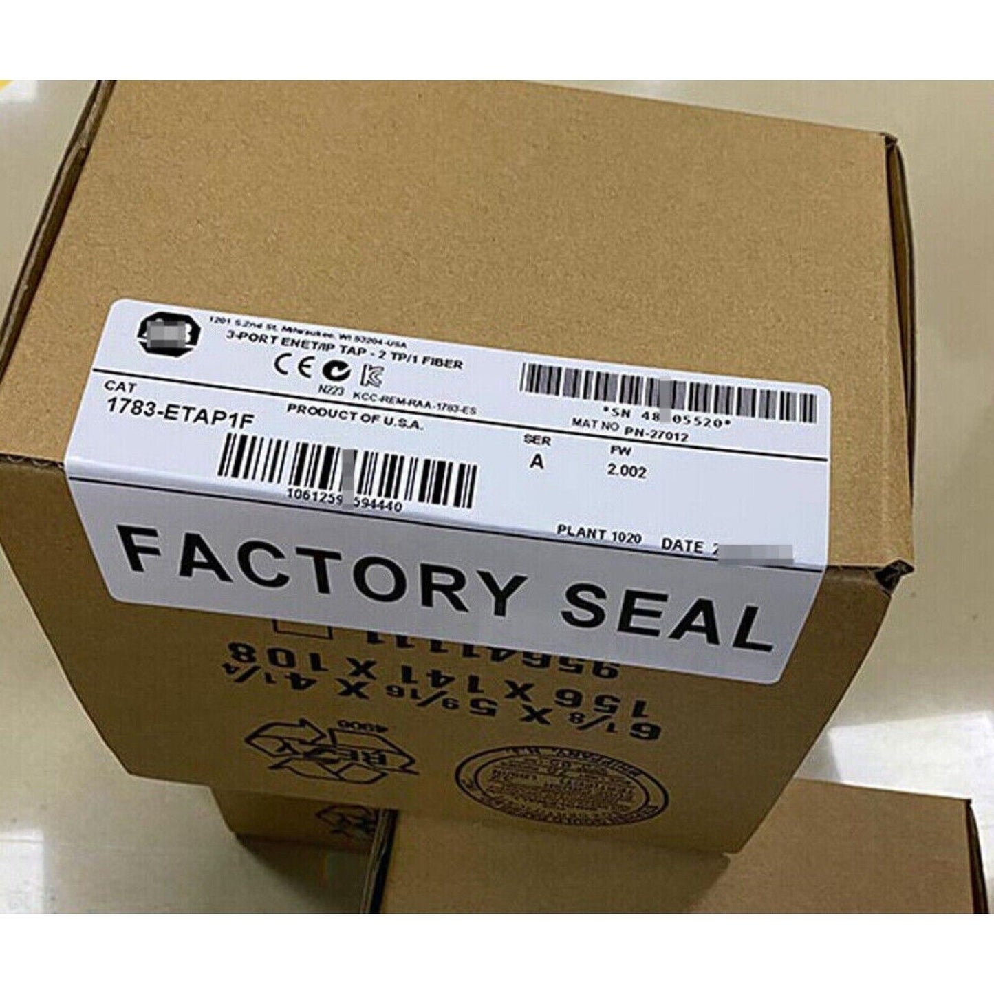 NEW Allen-Bradley 1783-ETAP1F 3-PORT ENET/IP TAP - 2 TP/1 FIBER  ! AB 1783ETAP1F