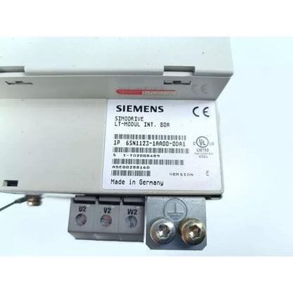 Siemens SIMODRIVE LT-MODUL INT. 80A industrial automation part, model 6SN1123-1AA00-0DA1, made in Germany