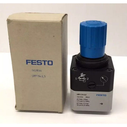 Festo LRP-1/4-2,5 precision pressure regulator. Industrial automation part for sale.