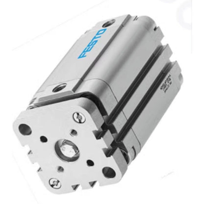 Festo ADVU-12-30-A-P-A Cylinder. Silver pneumatic cylinder, industrial automation part.