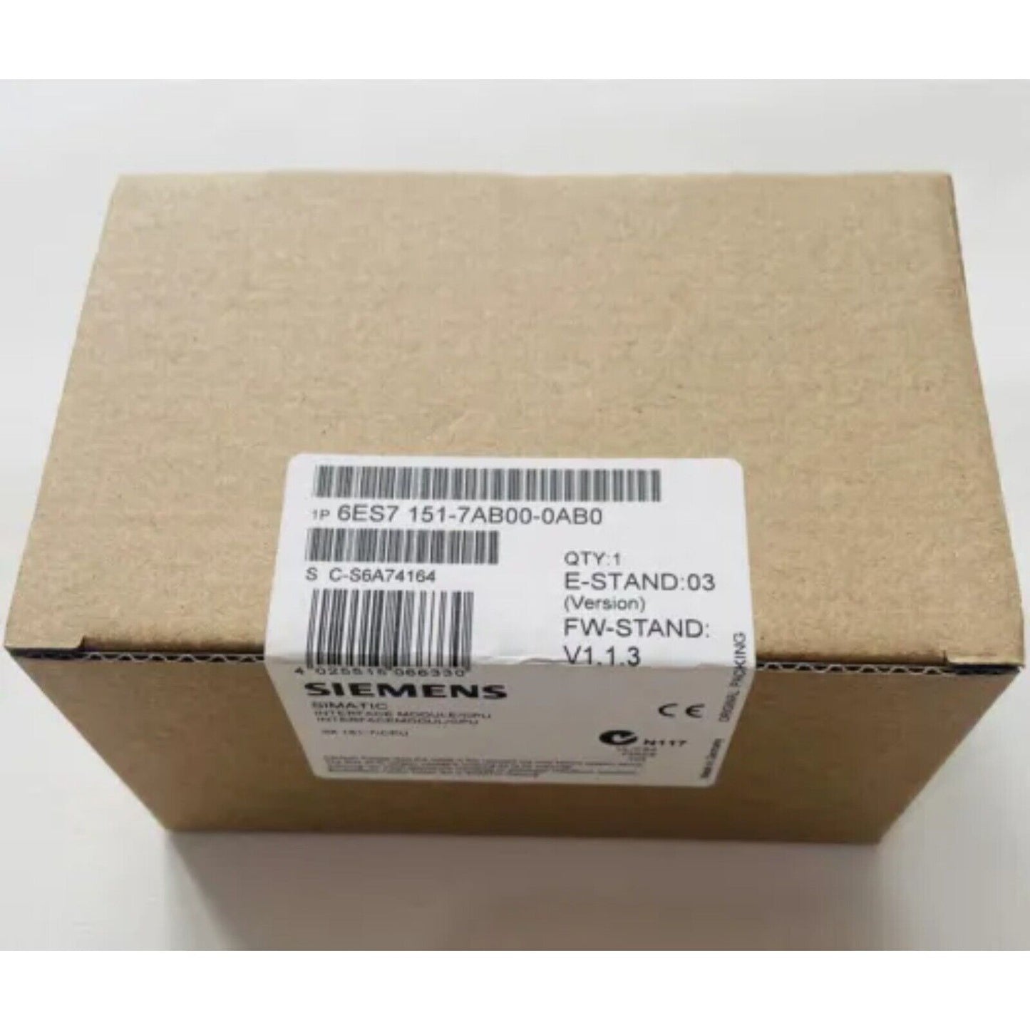 Siemens SIMATIC ET200S IM151-7 CPU module in original packaging, industrial automation part