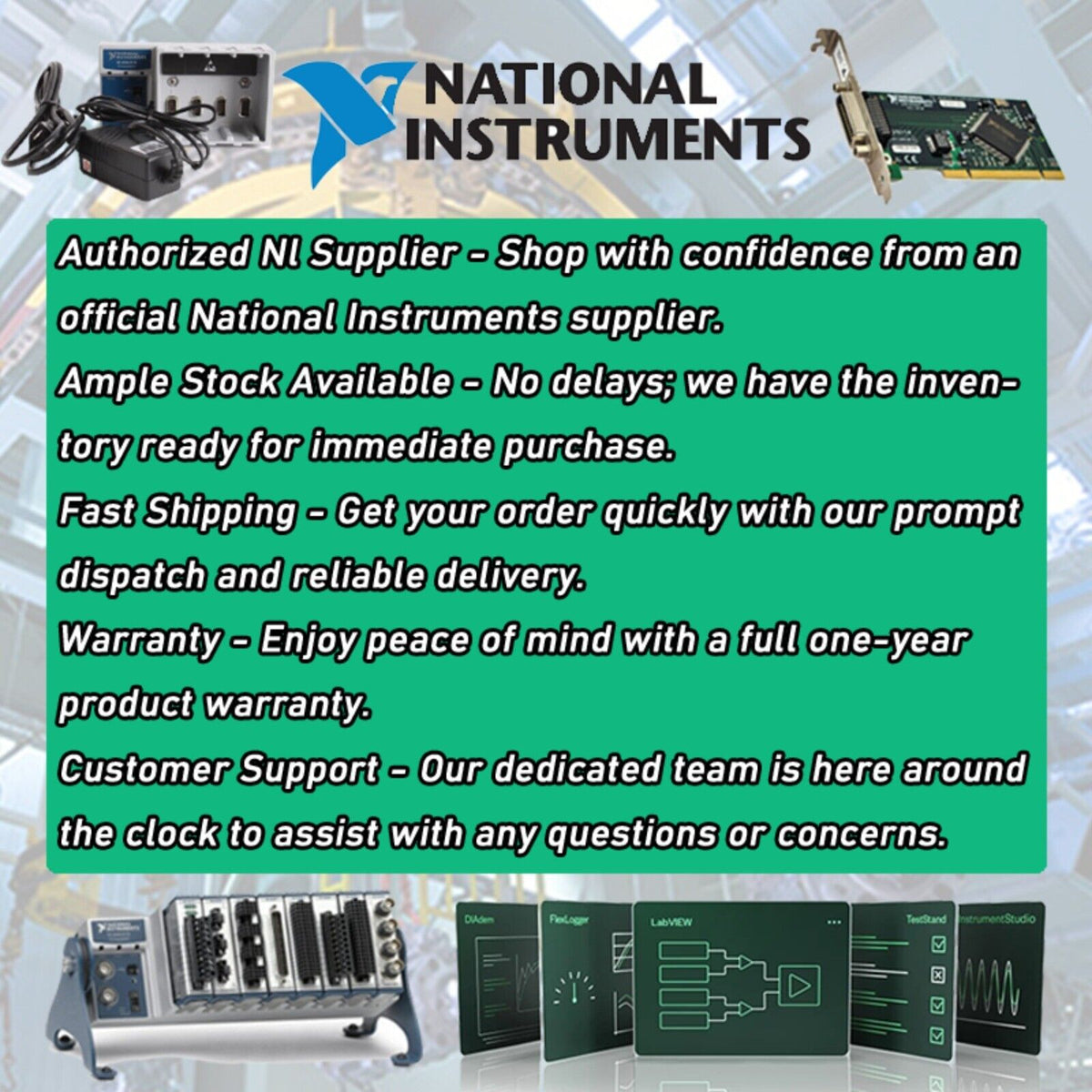 National Instruments Authorized Supplier - Ample Stock, Fast Shipping, and Warranty