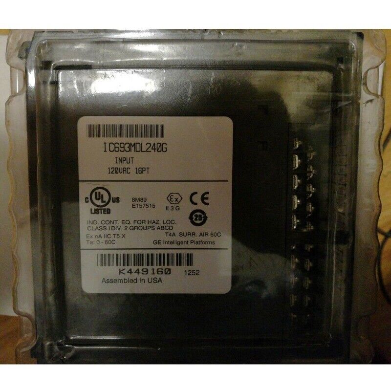 FANUC IC693MDL240G PLC Input Module, 120VAC 16PT, New Condition, Fast Shipping.