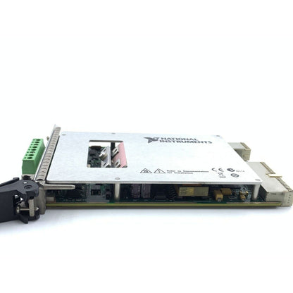 National Instruments PXI-4132 SMU Module. Industrial automation component with CE marking and documentation instructions.