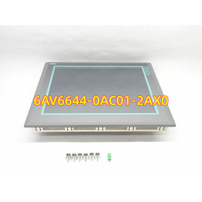 Siemens SIMATIC HMI Basic Panel 6AV6644-0AC01-2AX0, industrial automation equipment, 9-inch display touch panel, grey