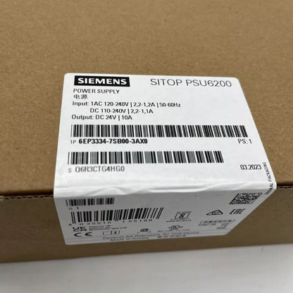 Siemens SITOP PSU6200 Power Supply box, 6EP3334-7SB00-3AX0 industrial automation part, product detail.