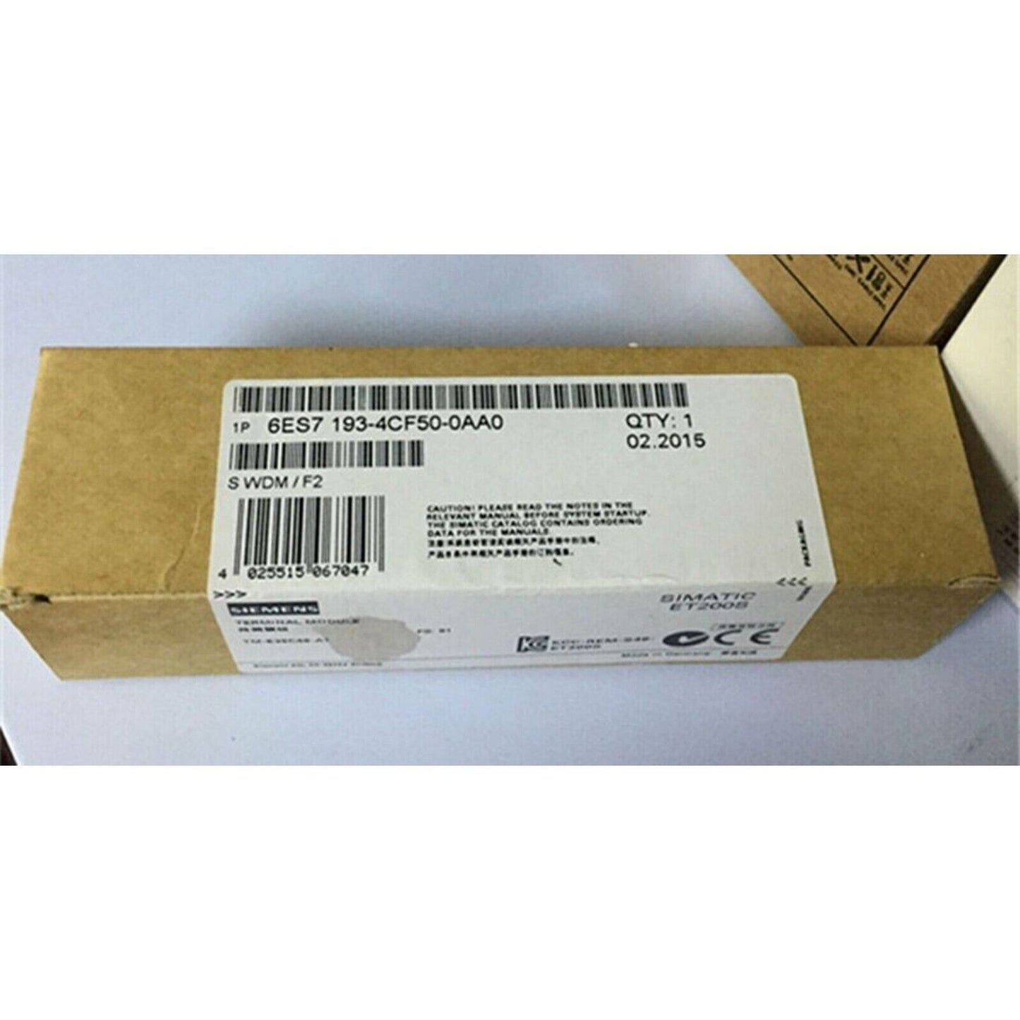Siemens PLC Terminal Module 6ES7 193-4CF50-0AA0 in original packaging, industrial automation part