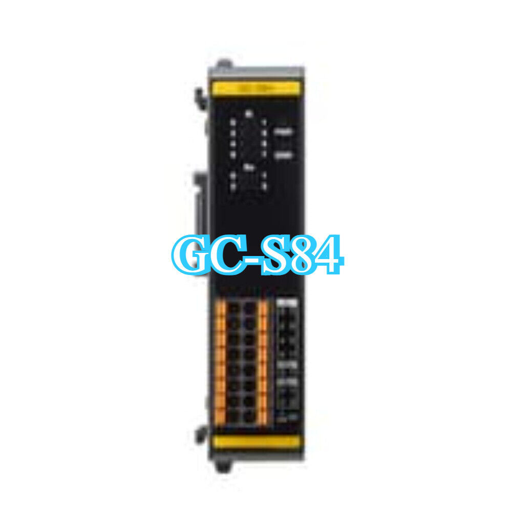 Keyence GC-S84 Safety I/O Unit, industrial automation component, side view with product name on the front.