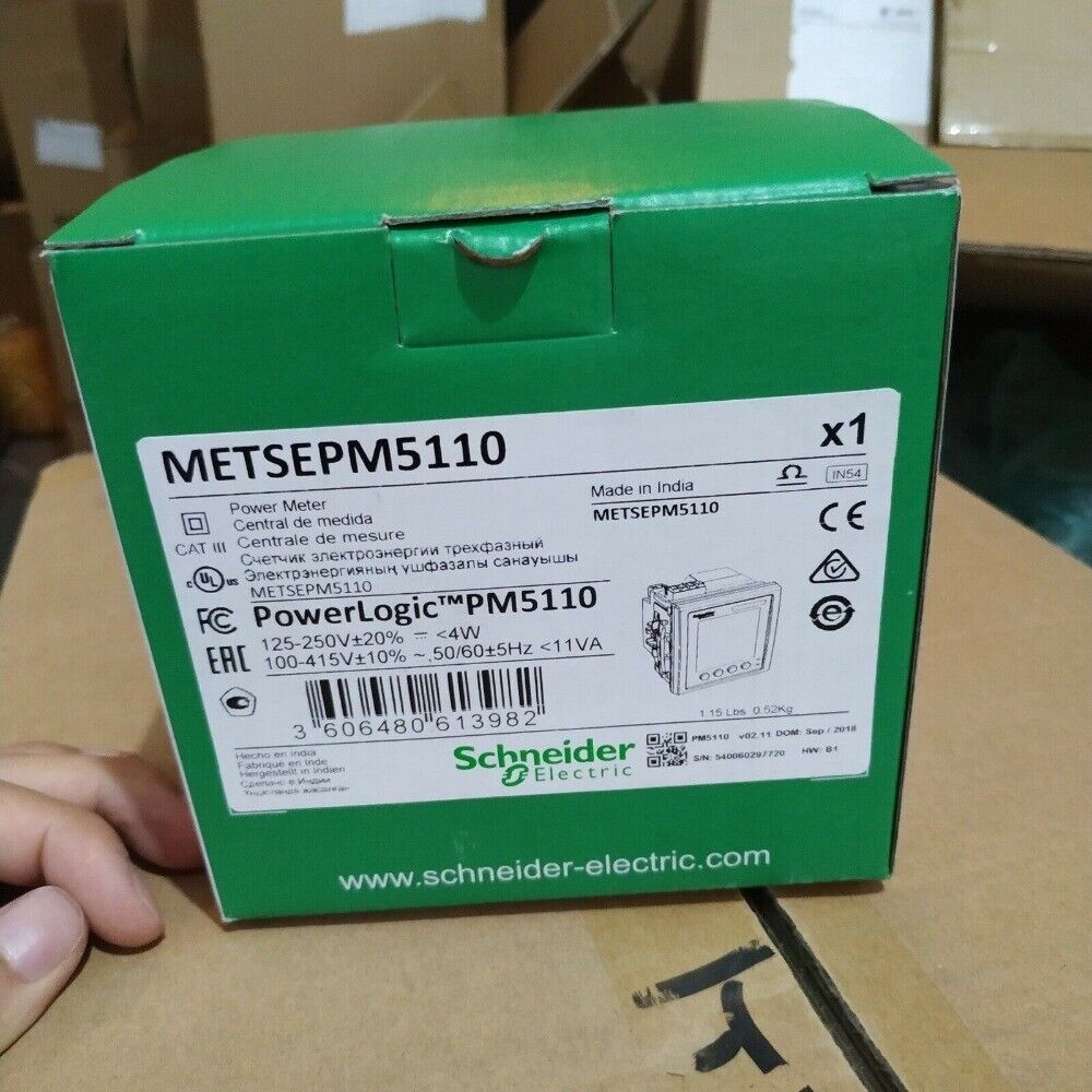 METSEPM5110 Schneider Electric power meter box, Made in India, for energy monitoring and electrical distribution
