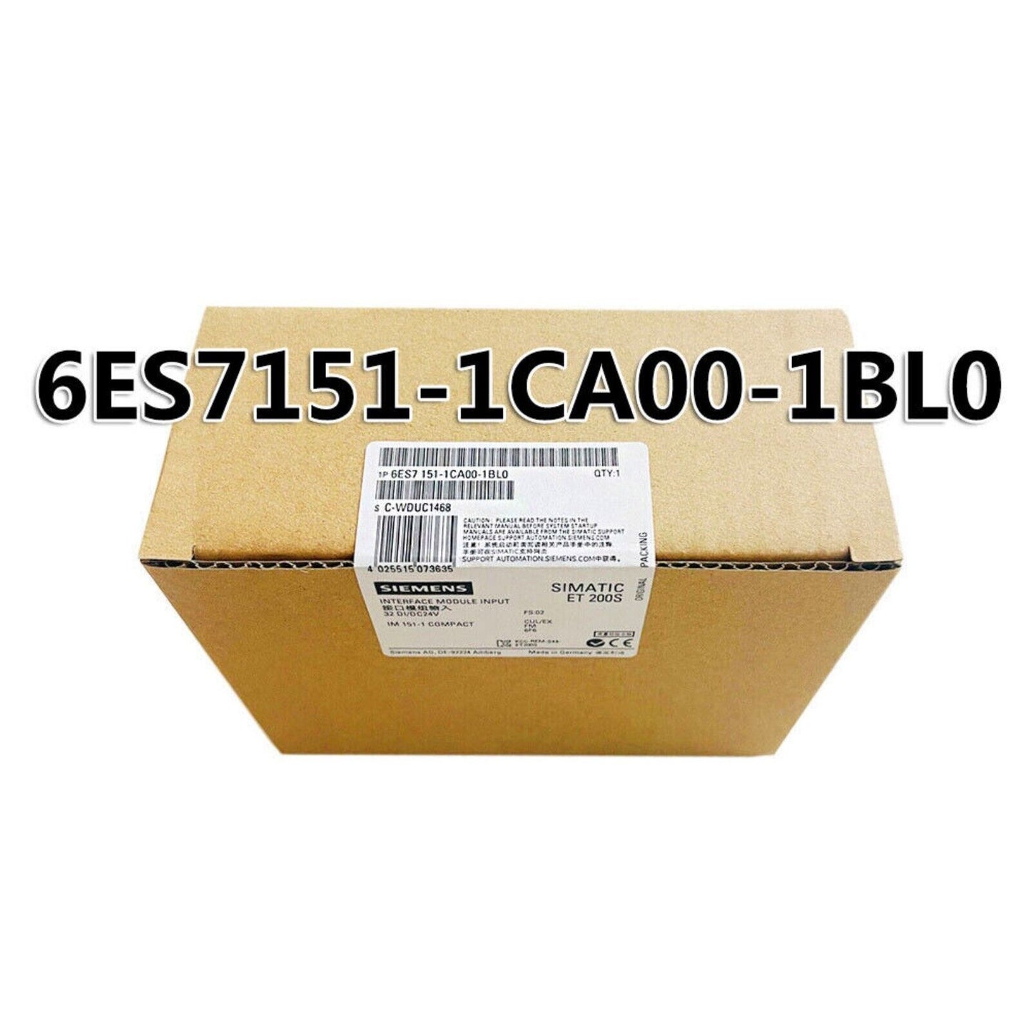 Industrial Communication | Siemens | 6ES7151-1CA00-1BL0 6ES7151-1CA00-1BL0 ET 200S Compact