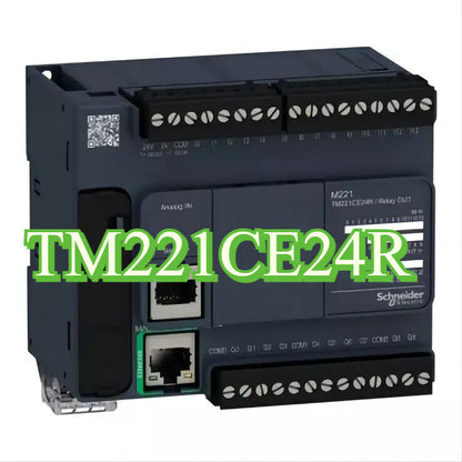 Schneider Electric Modicon M221 TM221CE24R PLC Unit with Ethernet port.