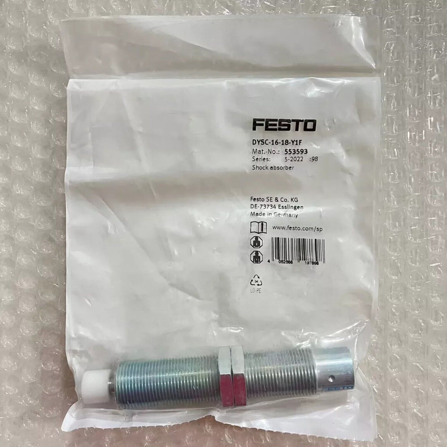 Festo DYSC-16-18-Y1F shock absorber, industrial automation part