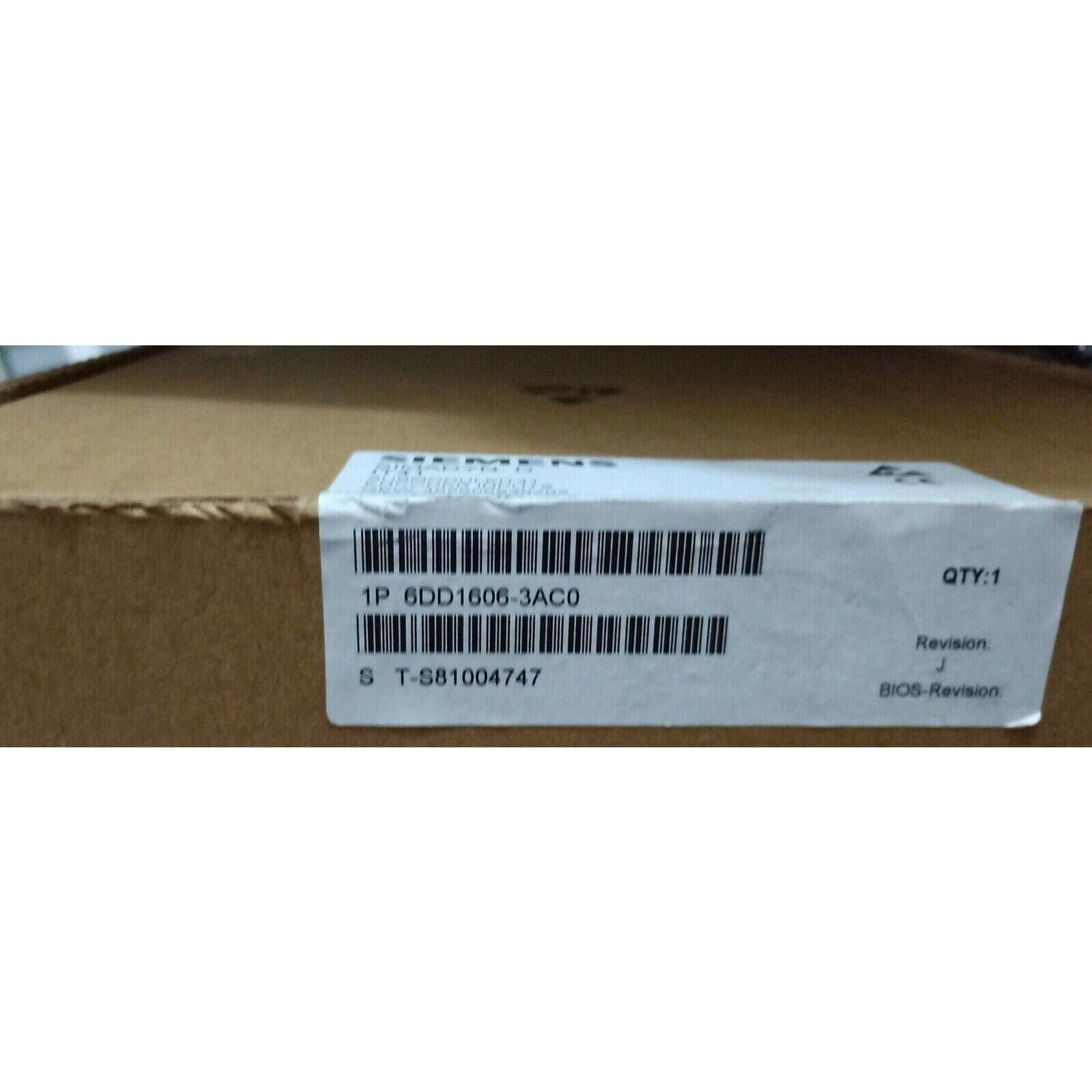 Siemens 6DD1606-3AC0 SIMADYN D I/O Submodule product label with barcode and serial number.