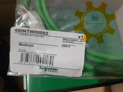 Schneider Electric 490NTW00002 Ethernet Cable, Green SFTP 2M Cord, PLC Module