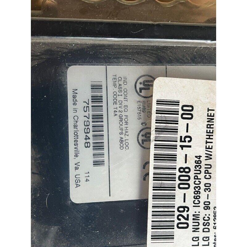 FANUC IC693CPU364 CPU Module, Made in Charlottesville, VA, industrial automation part