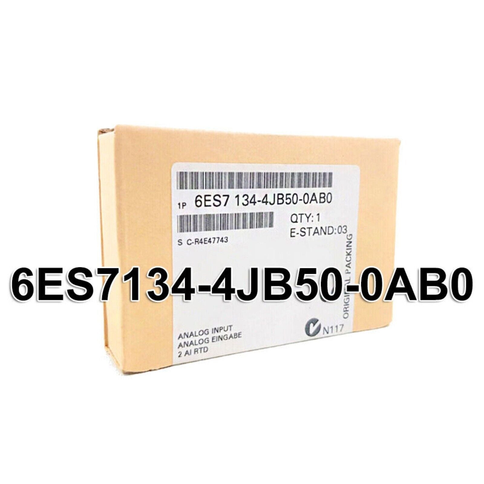 Siemens 6ES7134-4JB50-0AB0 DP Electronics Module in original packaging, Analog Input 2 AI RTD.