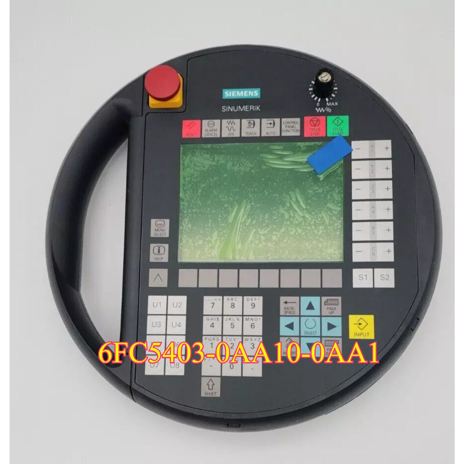 Siemens SINUMERIK handheld terminal 6FC5403-0AA10-0AA1, industrial control panel