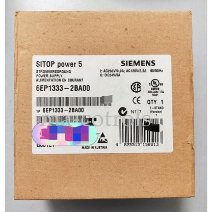 Siemens SITOP Power 5 Stabilized Power Supply 6EP1333-2BA00, industrial automation part, Made in Austria