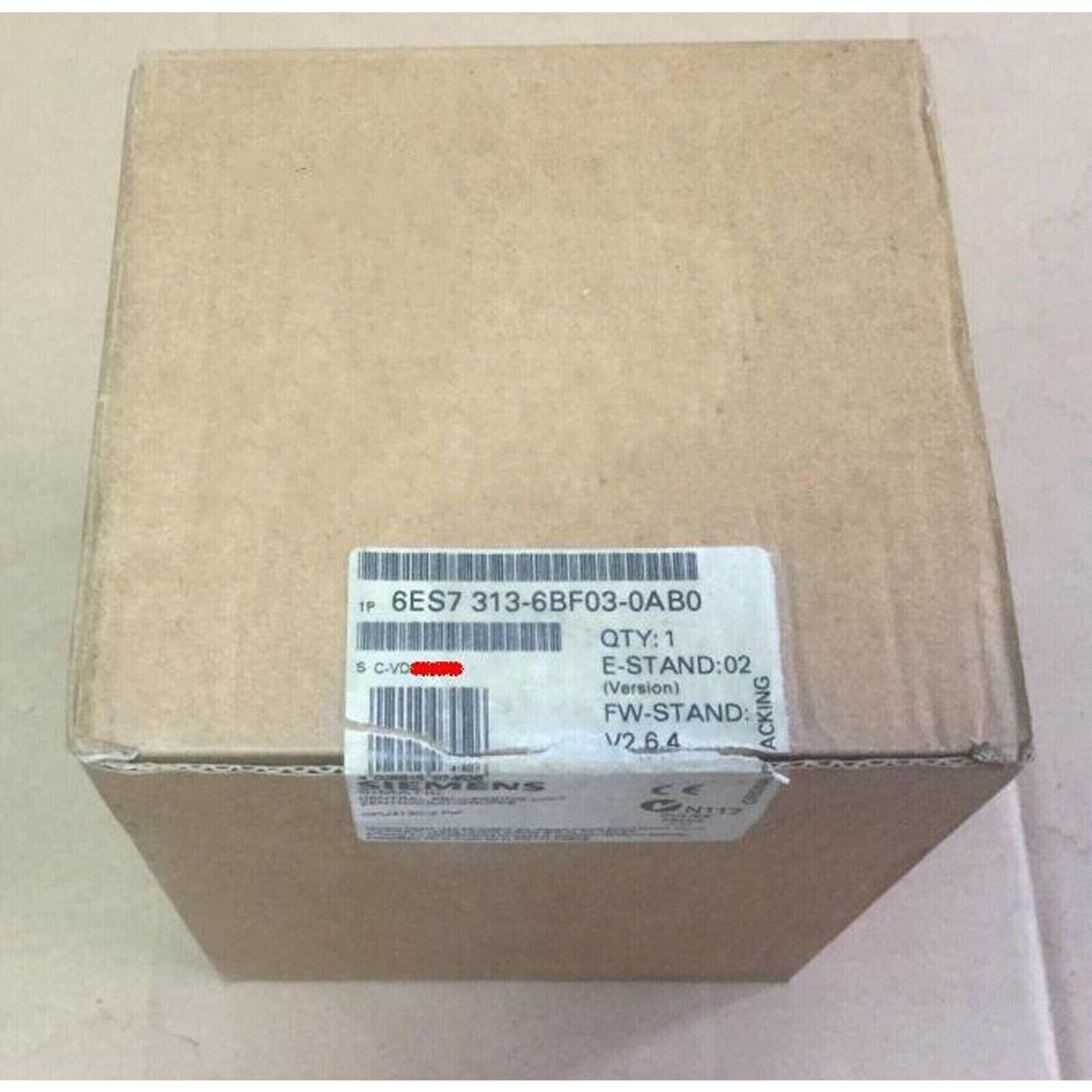 Siemens S7-300 CPU 313C-2 PTP PLC module box, product code 6ES7 313-6BF03-0AB0, industrial automation part