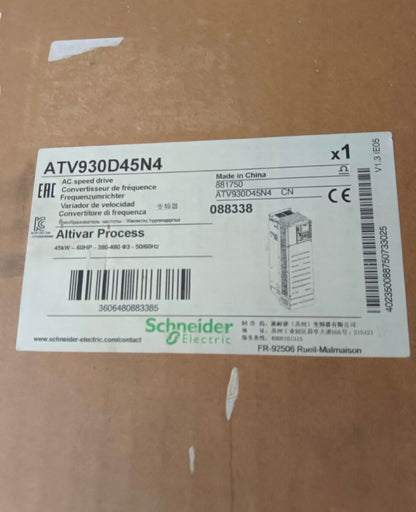 Schneider Electric ATV930D45N4 AC Speed Drive, industrial automation equipment, new product