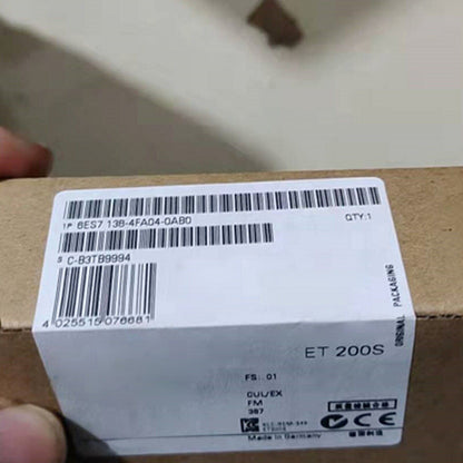 ET 200S DP ELECTRON MODULE 6ES7138-4FA04-0AB0 in original packaging, made in Germany, industrial automation part.