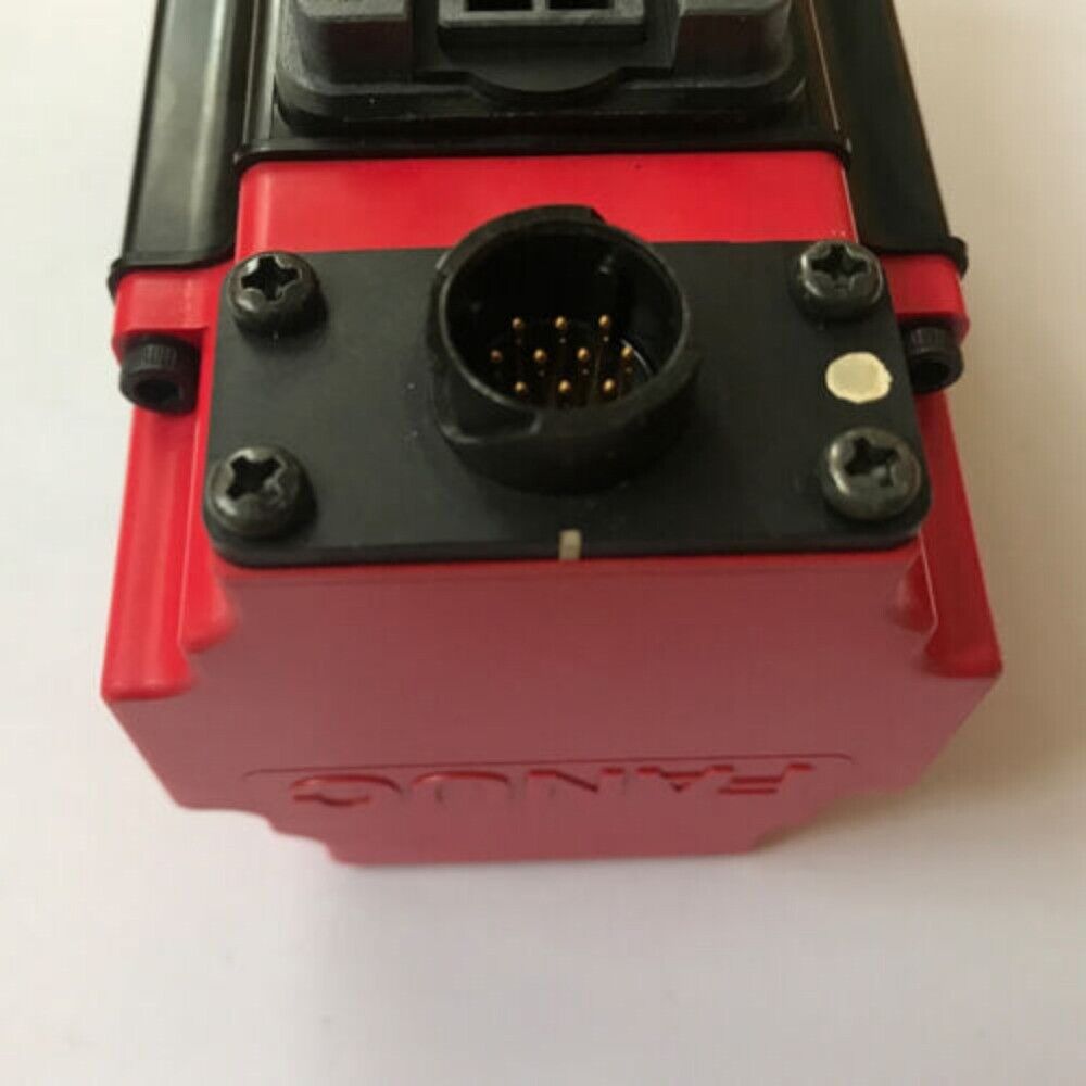 FANUC A06B-0115-B804 Servo Motor, red and black, industrial automation part, PLC