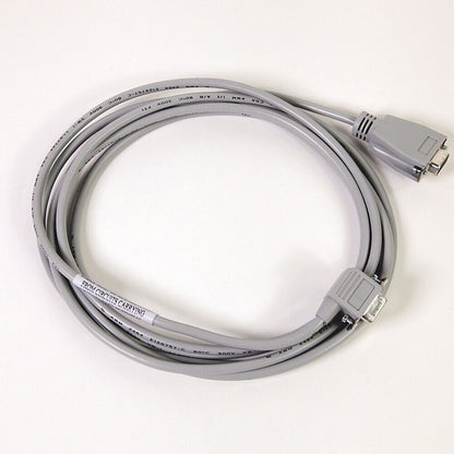 Allen-Bradley 1756-CP3 PLC programming cable, gray with connectors.