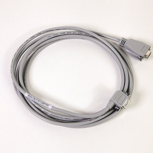 Allen-Bradley 1756-CP3 PLC programming cable, gray with connectors.