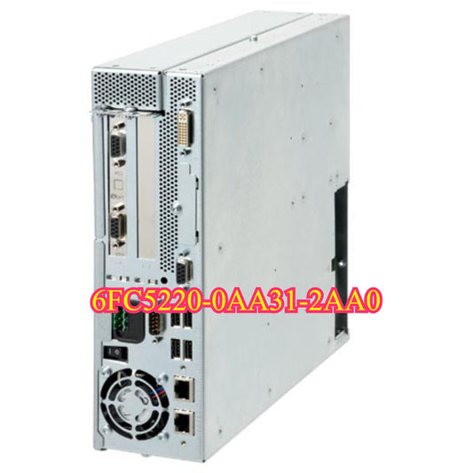 Siemens 6FC5220-0AA31-2AA0 industrial CNC hardware, silver color, with multiple ports and connections, part number visible.