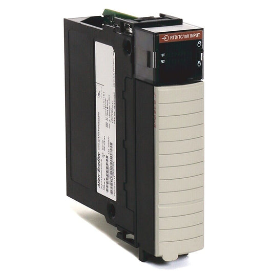 Allen-Bradley 1756-IR12 ControlLogix RTD/TC/mV Input Module, black and beige, industrial automation part.