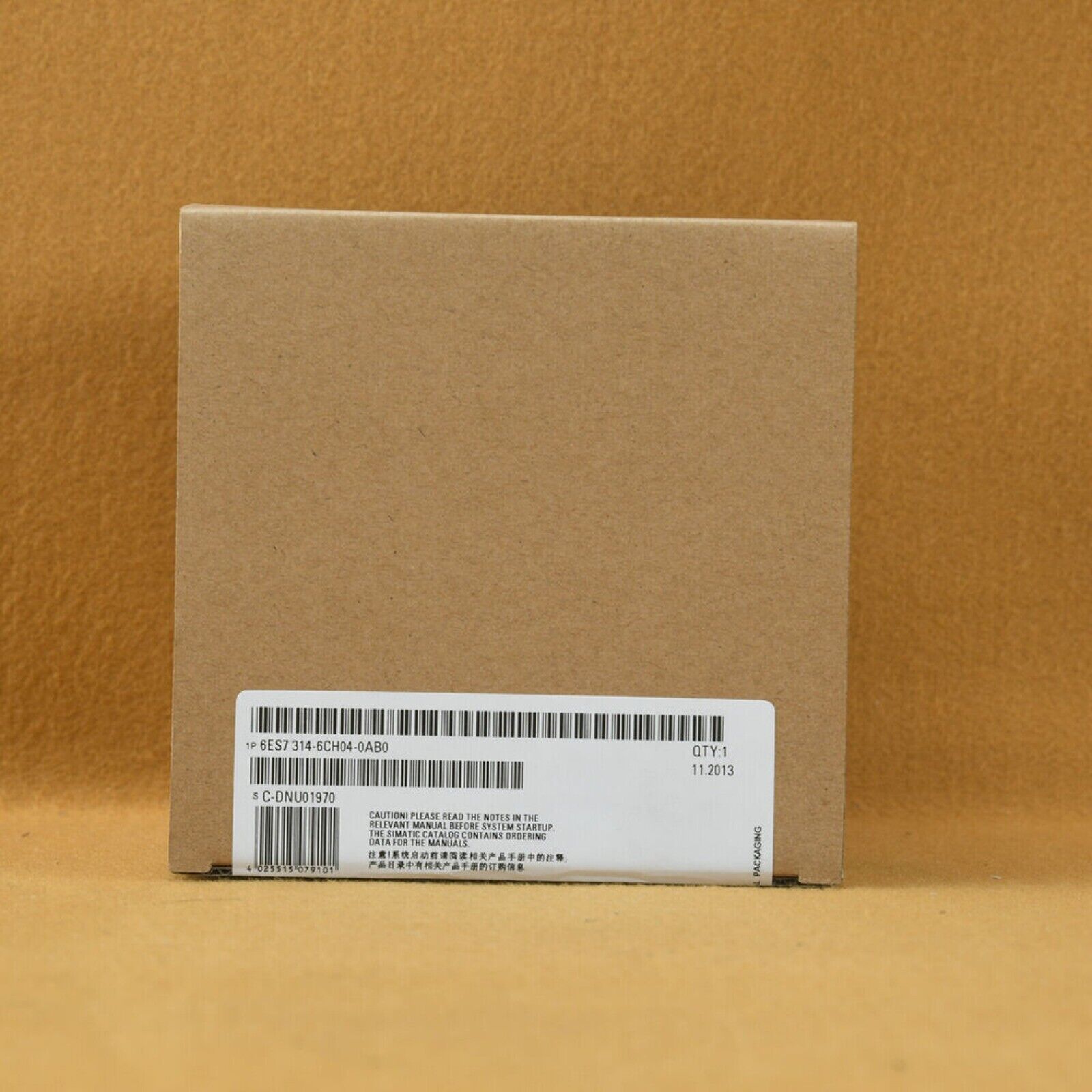 SIMATIC S7-300 CPU 314C-2 PN/DP module box, with label showing part number 6ES7 314-6CH04-0AB0.