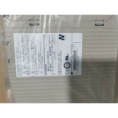 YASKAWA SGDV-2R8A11A Servo Drive, industrial automation part, with safety warnings and specifications.
