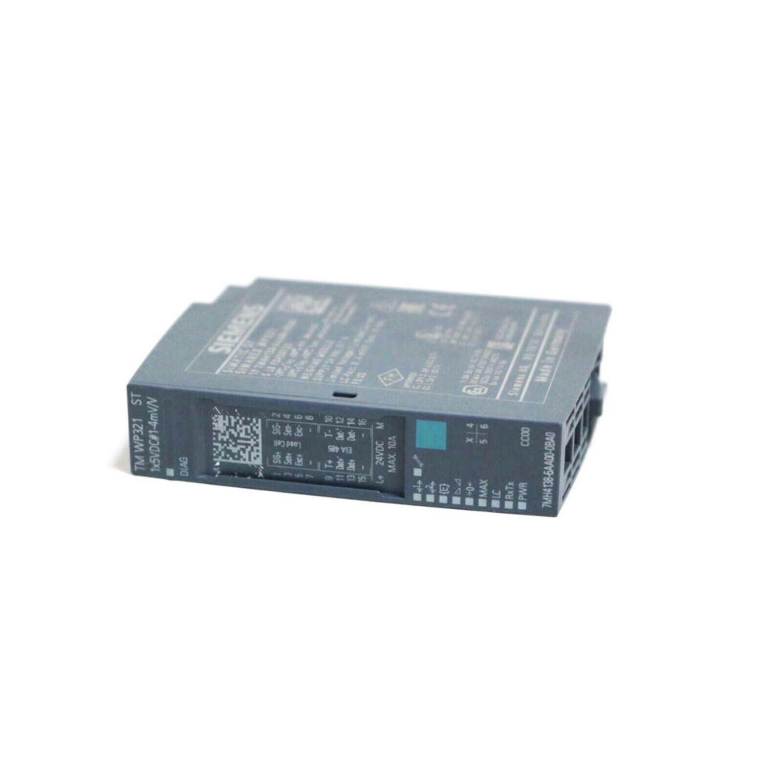 Siemens SIMATIC ET 200SP Weighing Module, Industrial automation component, grey color, product shot.