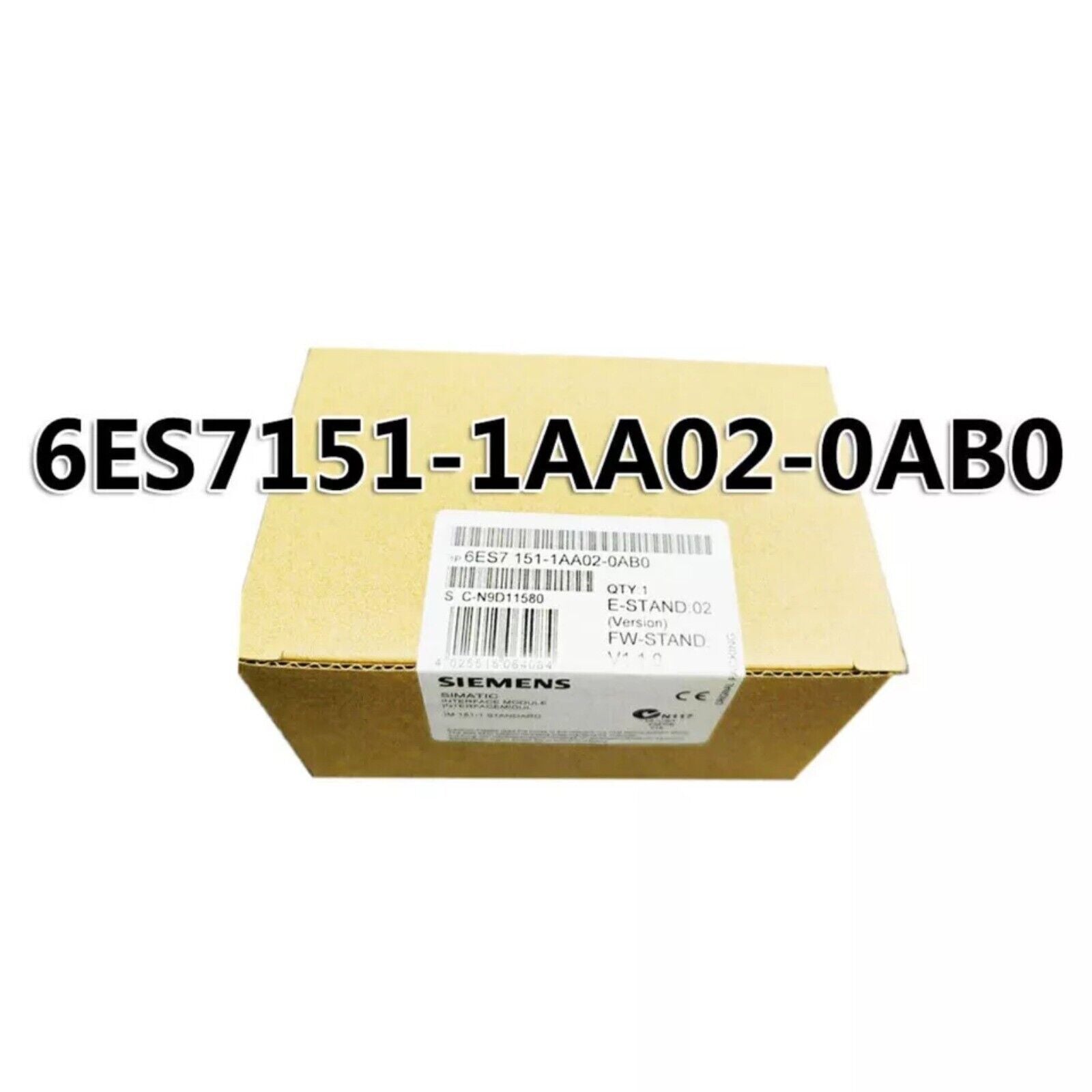 Siemens SIMATIC ET 200S interface module 6ES7151-1AA02-0AB0 in box, industrial automation