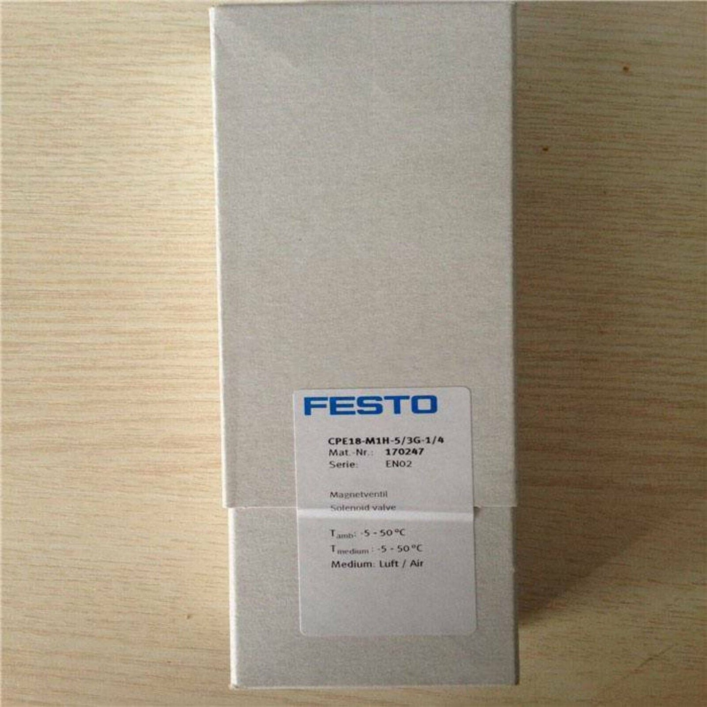 Festo CPE18-M1H-5/3G-1/4 Solenoid valve in box, industrial automation part