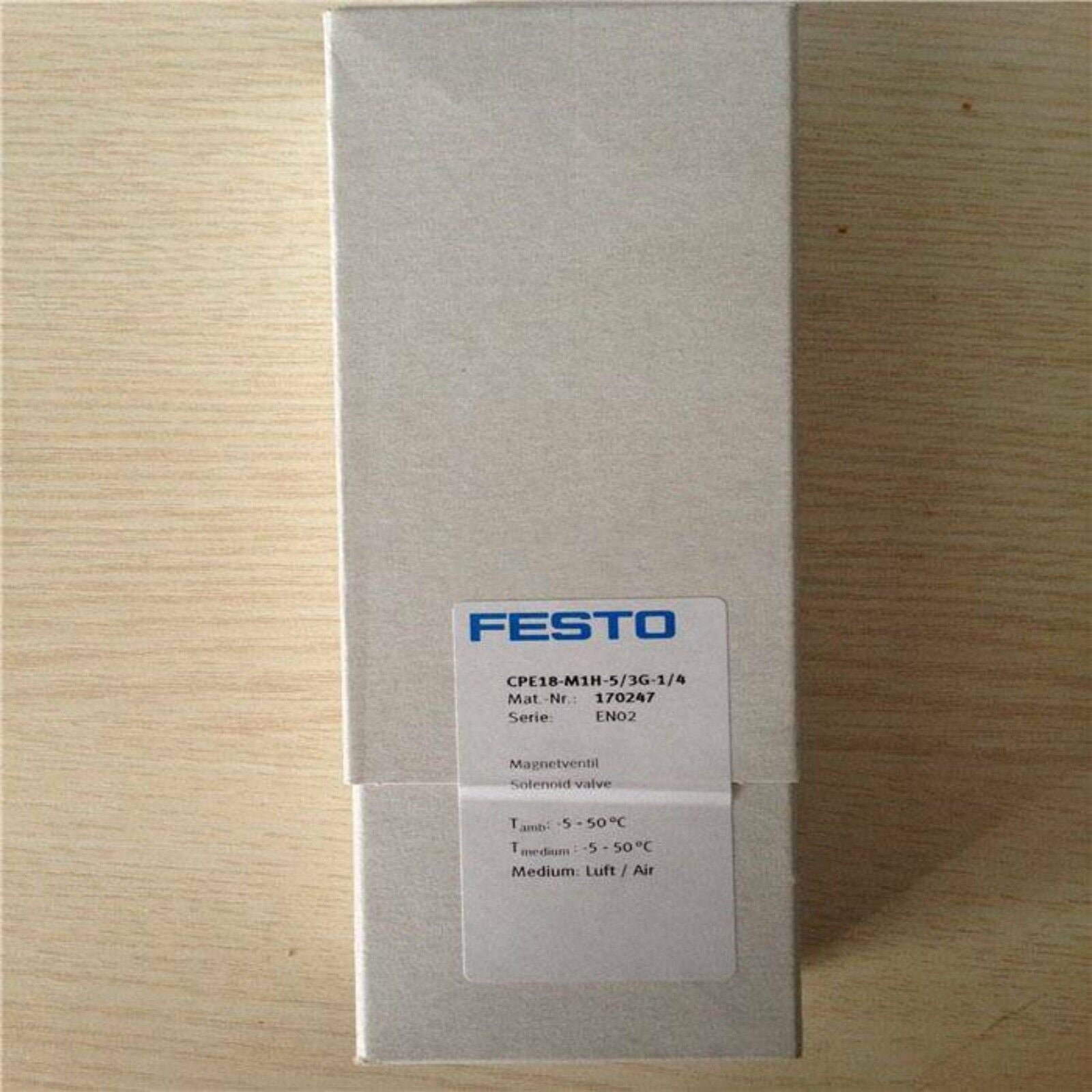 Festo CPE18-M1H-5/3G-1/4 Solenoid valve in box, industrial automation part