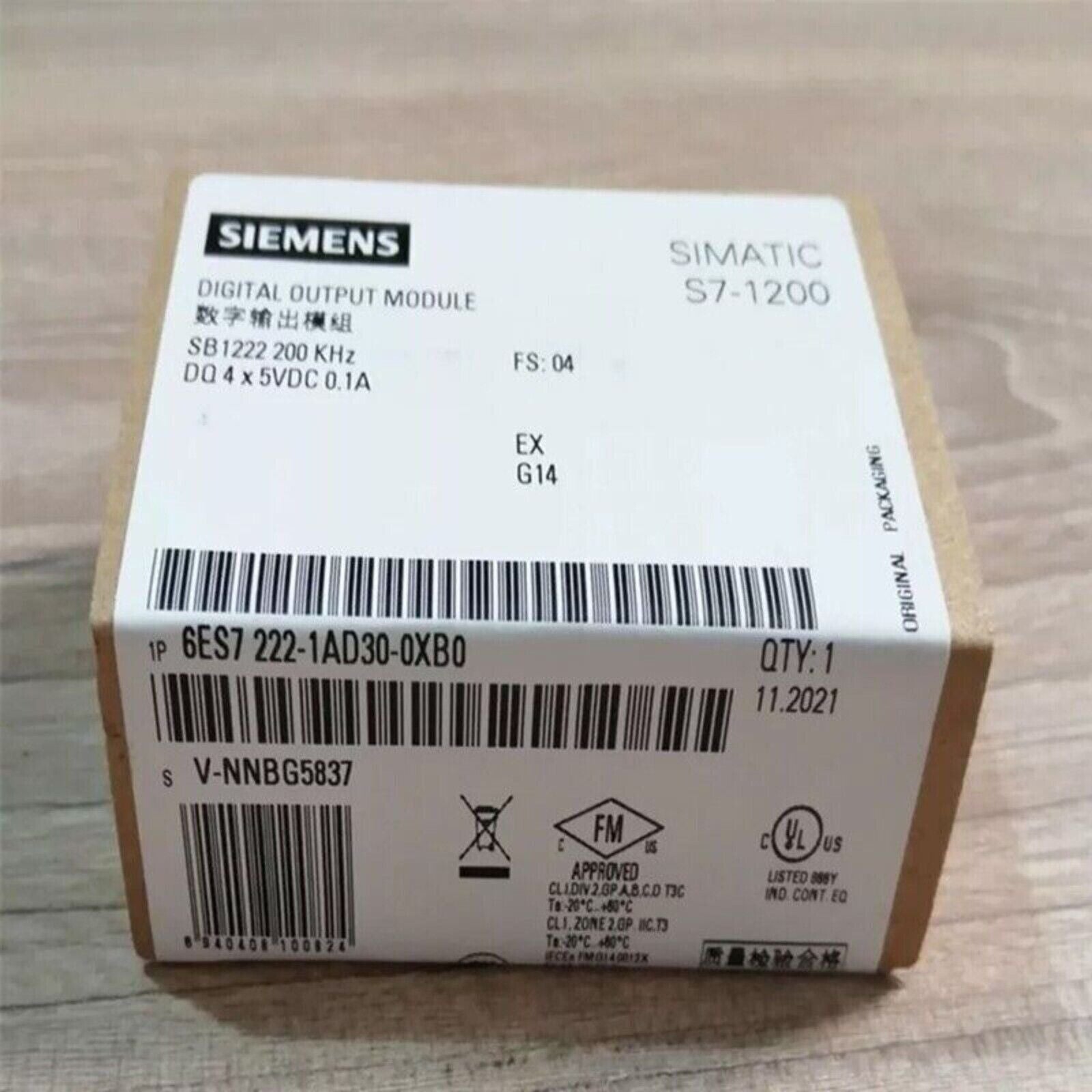 Siemens SIMATIC S7-1200 Digital Output Module 6ES7222-1AD30-0XB0, industrial automation part