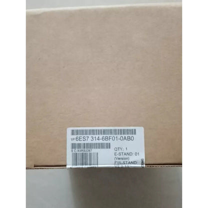 Siemens SIMATIC S7-300 PLC Module 6ES7 314-6BF01-0AB0 on box, industrial automation part.