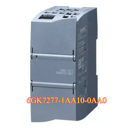 Siemens SIMATIC NET CSM 1277 module, gray industrial Ethernet switch for PROFINET and Ethernet cabling