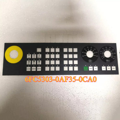 Siemens 6FC5303-0AF35-0CA0 808D Machine control panel, a black control panel with dials, buttons, and indicators.
