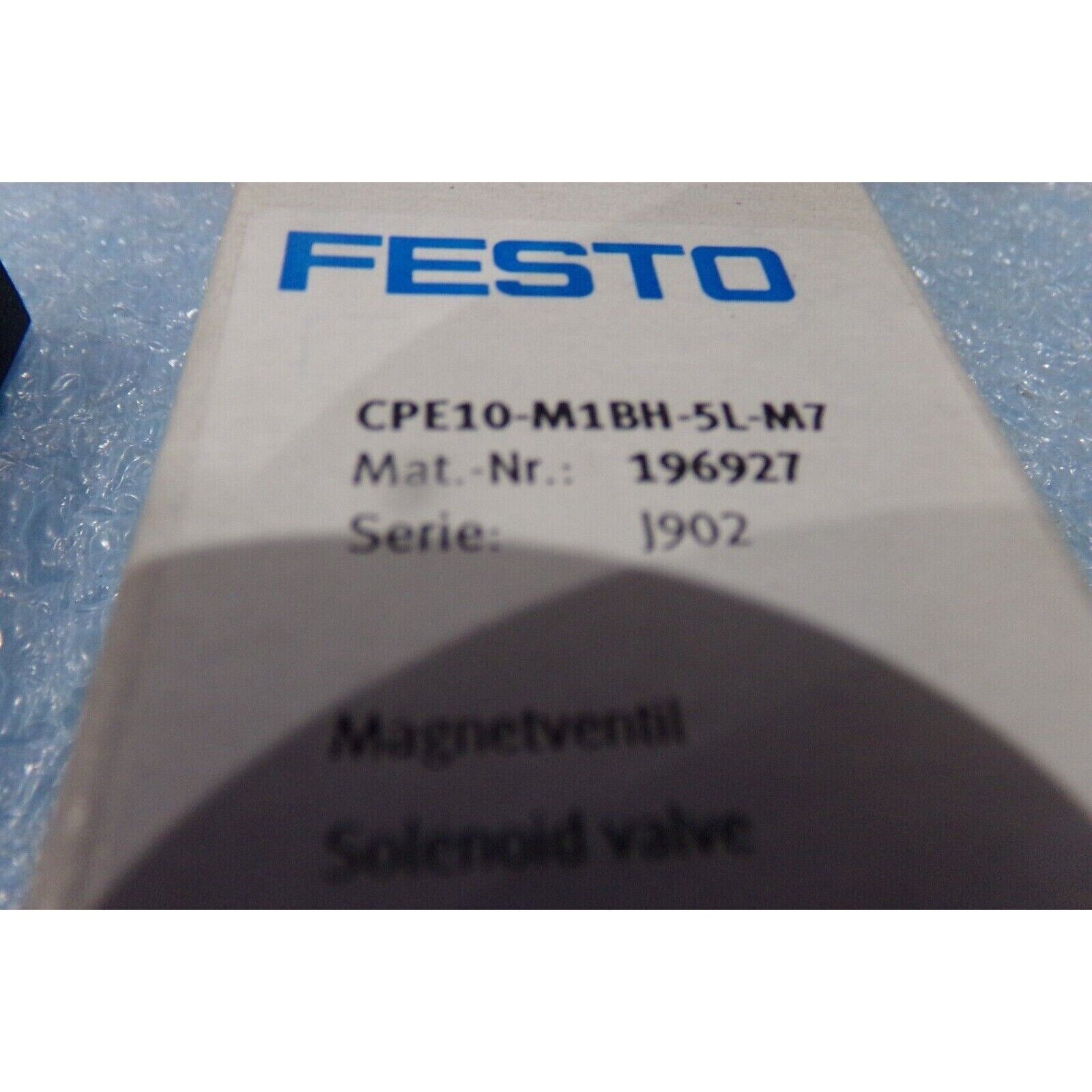Festo CPE10-M1BH-5L-M7 Solenoid Valve box, industrial automation part 196927, pneumatic component