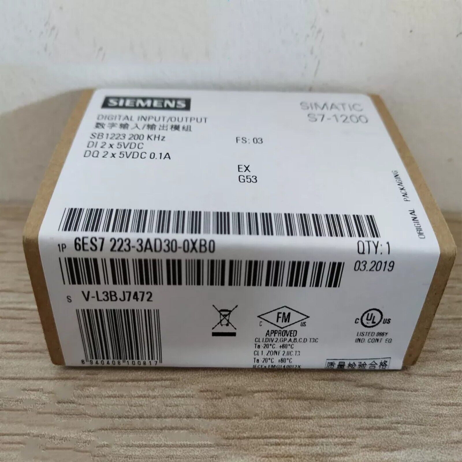 Siemens SIMATIC S7-1200 Digital Input/Output Module 6ES7 223-3AD30-0XB0, Industrial Automation Part