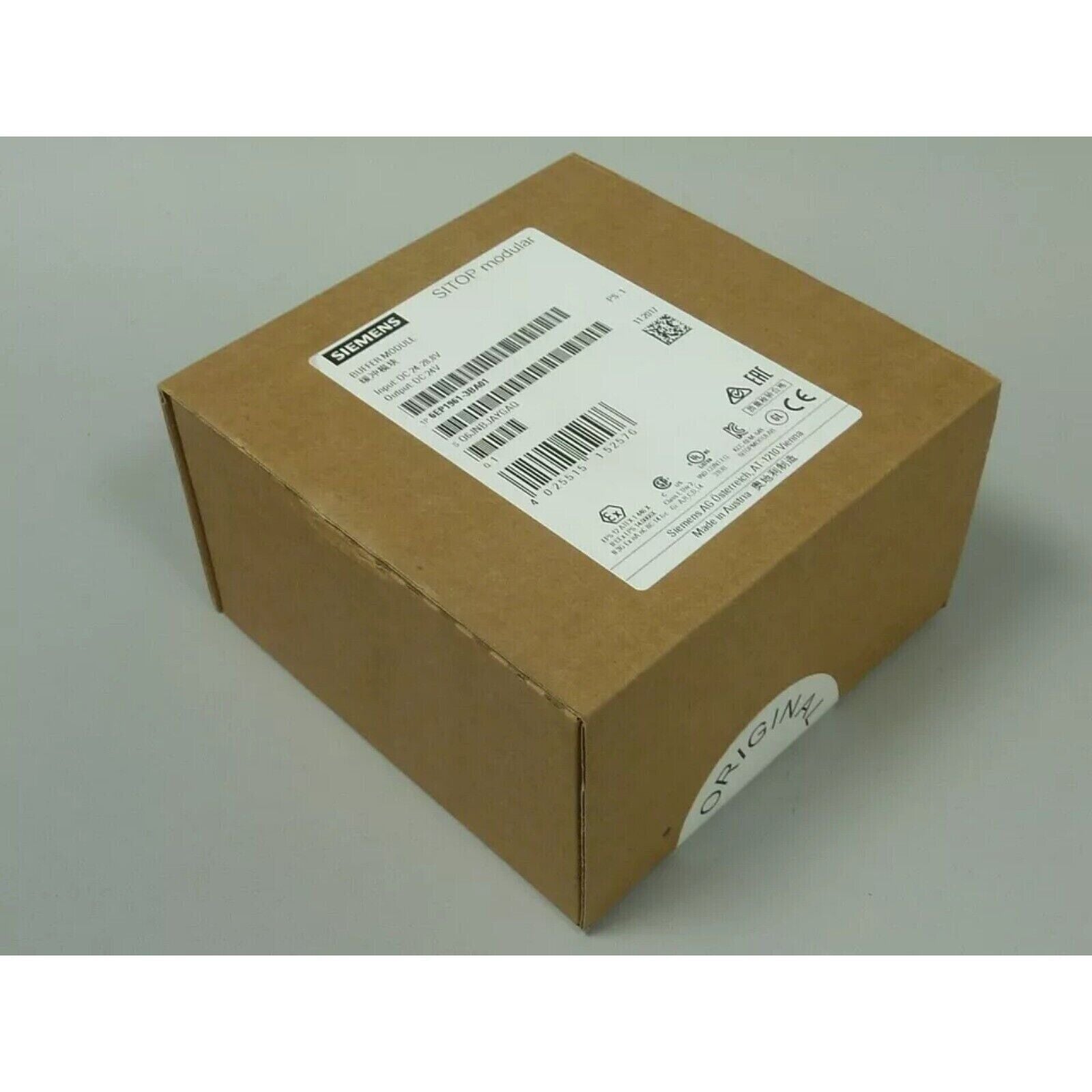 Siemens SITOP modular buffer module in box, industrial automation part 6EP1961-3BA01