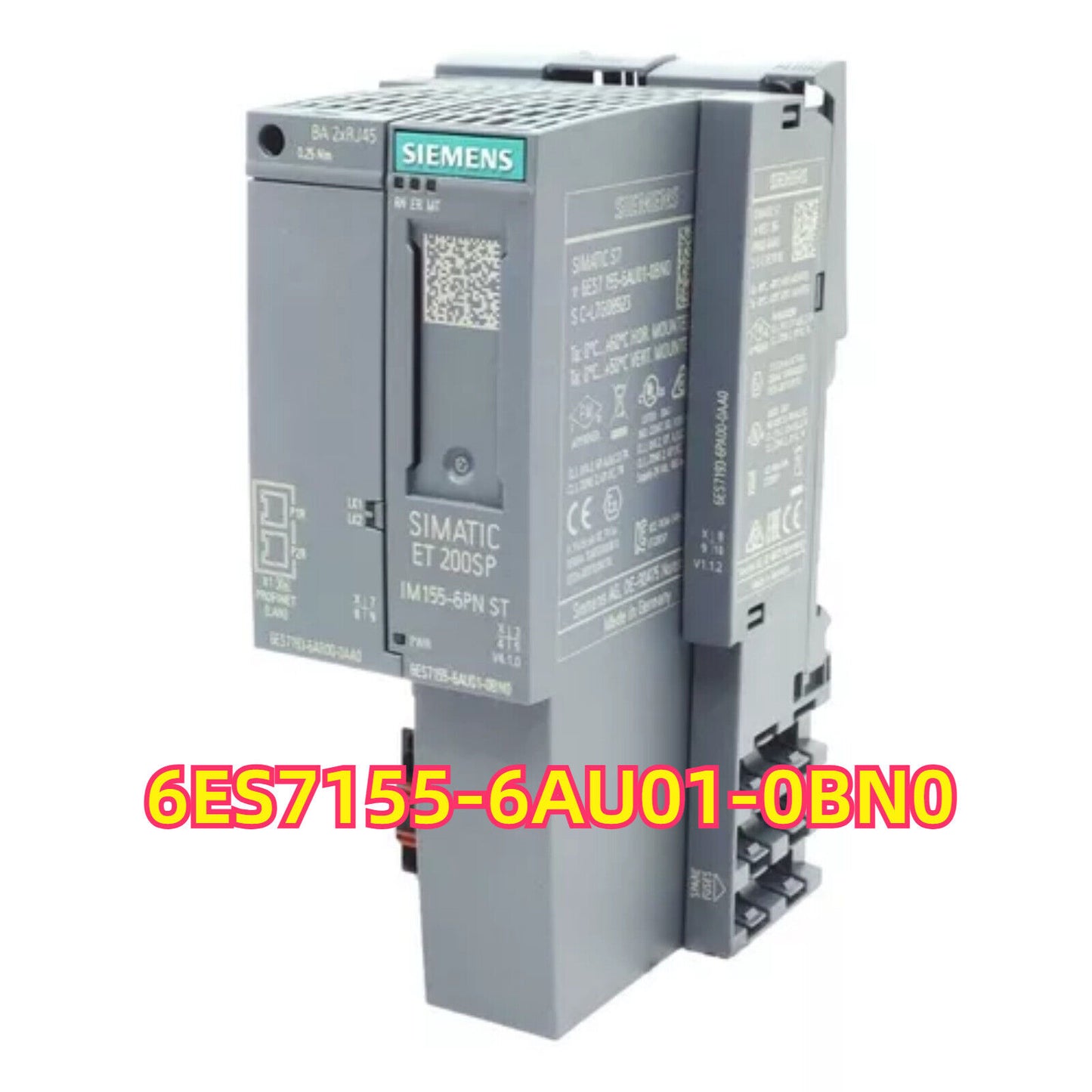 SIMATIC ET 200SP IM 155-6PN ST interface module, grey Siemens PROFINET module 6ES7155-6AU01-0BN0
