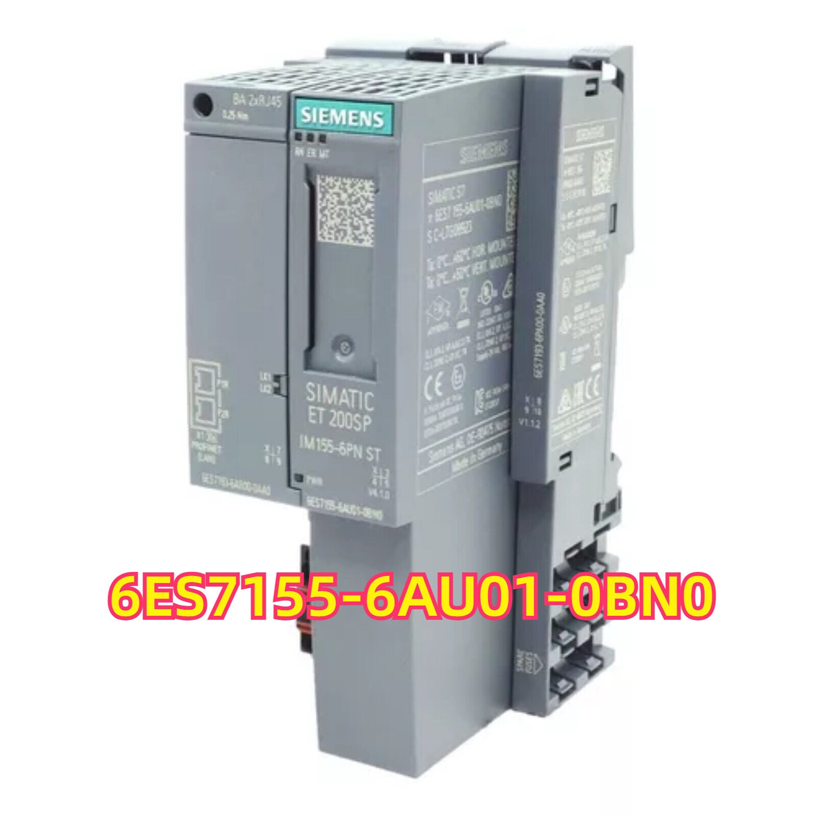 SIMATIC ET 200SP IM 155-6PN ST interface module, grey Siemens PROFINET module 6ES7155-6AU01-0BN0