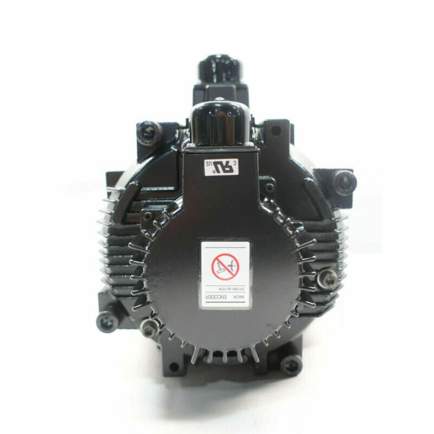 YASKAWA SGMG-09A2ABC servo motor, black, industrial automation equipment.