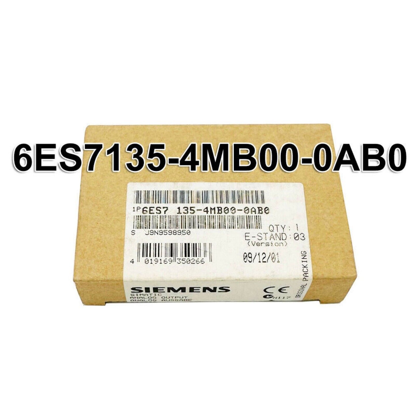 Industrial Communication | Siemens | 6ES7135-4MB00-0AB0 6ES7135-4MB00-0AB0 DP Electronics Module ET 200S