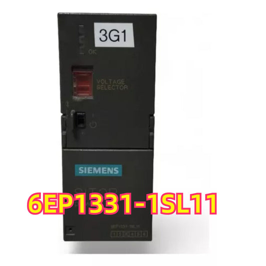 Siemens 6EP1331-1SL11 power supply module, black, with voltage selector and 3G1 label