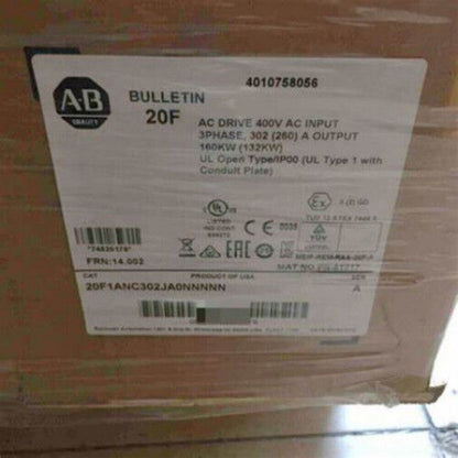 Allen-Bradley AC Drive, 20F1ANC302JA0NNNNN, 400V Input, Industrial Automation Equipment